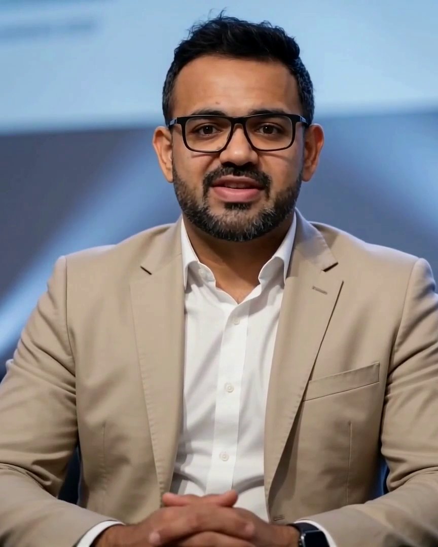 Ram Agarwal in the studio, smiling